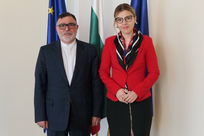Deputy Minister Velislava Petrova received the Ambassador of Iran to Bulgaria